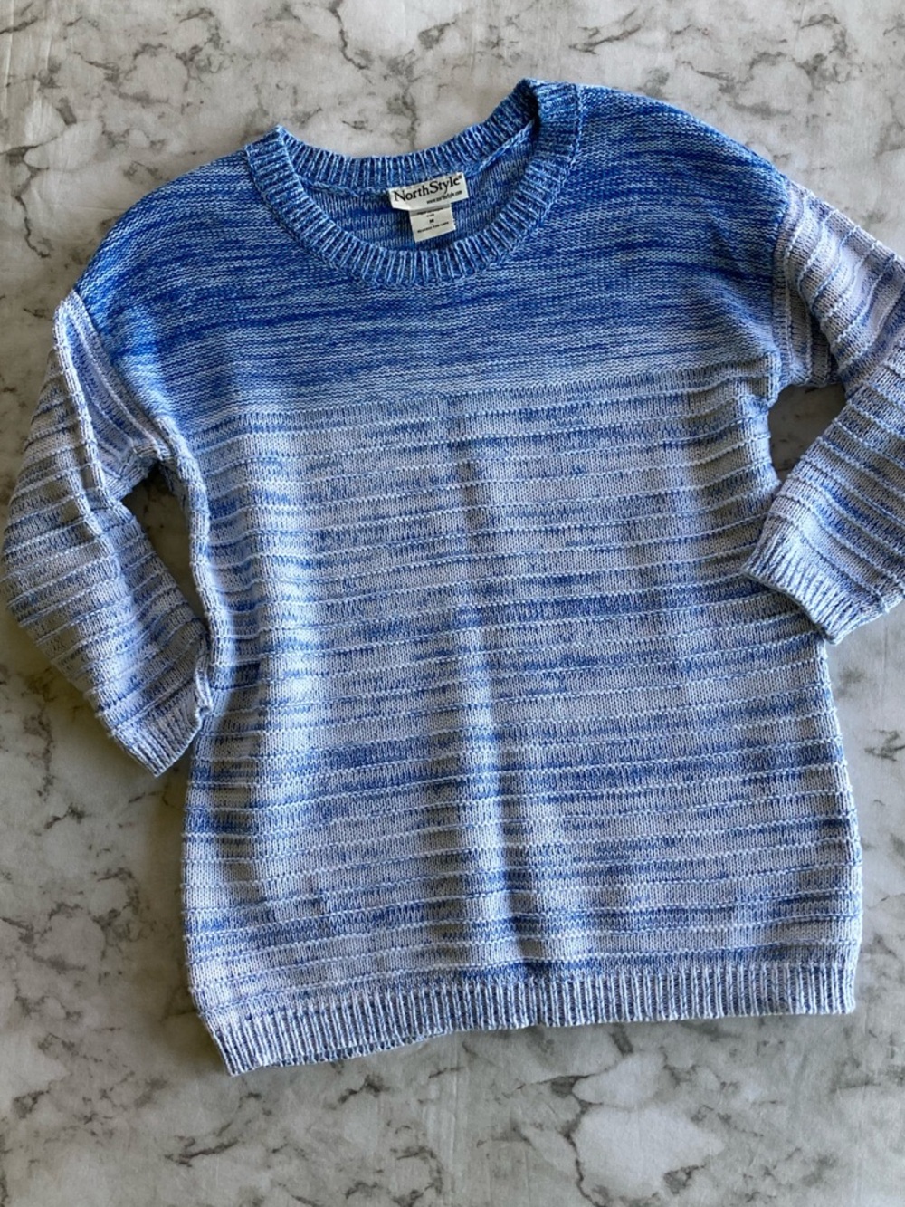 NorthStyle Blue Gradient Crewneck Sweater